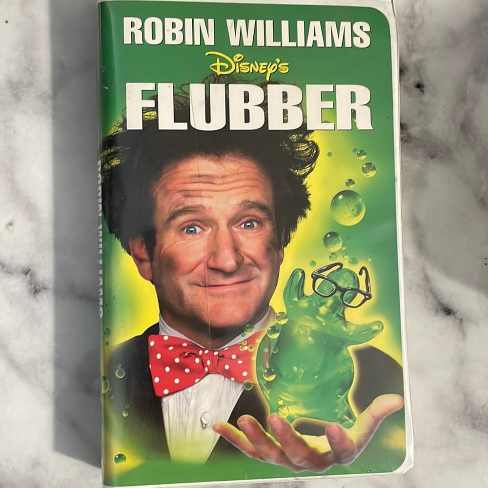 Disney’s Flubber VHS tape with Robin Williams